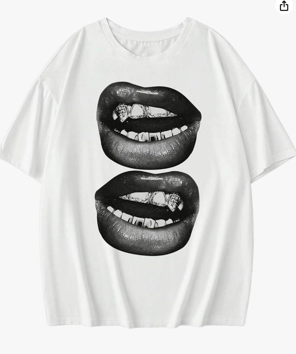 T-shirt double lips