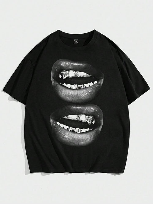 T-shirt double lips